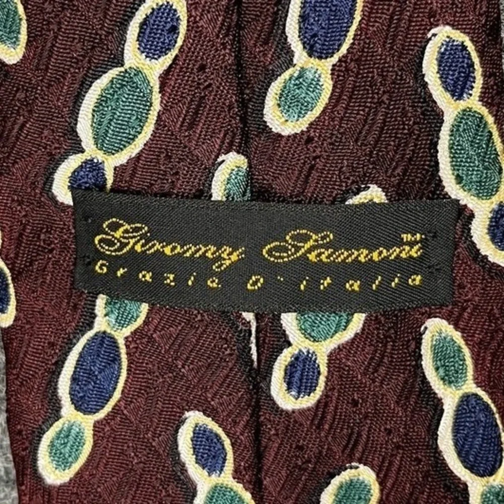 Benny Ricci Silk Tie Mens Vintage USA Made Luxury‎ Classic Retro Old Money Style